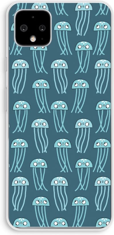 Case Company® - Hoesje geschikt voor Google Pixel 4 XL hoesje - Kwallie - Soft Cover Telefoonhoesje - Bescherming aan alle Kanten en Schermrand