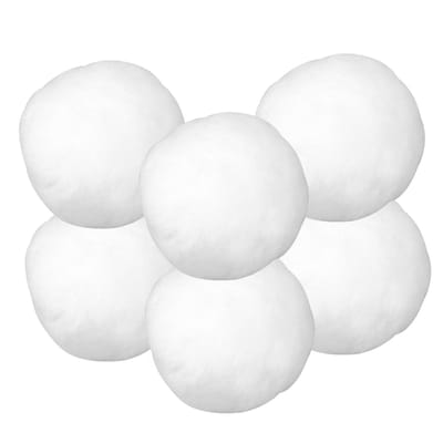 Rayher Hobby Sneeuwballen - 72x stuks - wit - D7,5 cm - acryl - sneeuwversiering - winter landschap
