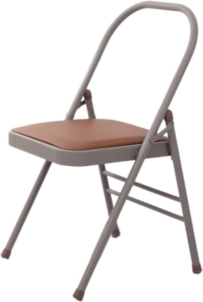 Yoga Stoel - Opvouwbare Kruk - Oefeningen Thuis - Stabiel Dubbel Frame - 45x48x82.5cm - Kleur 1