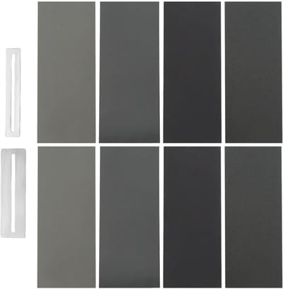 Allecta - Gitaar Fret Polijstset met Matte Papiervellen en Roestvrijstalen Fretbeschermers