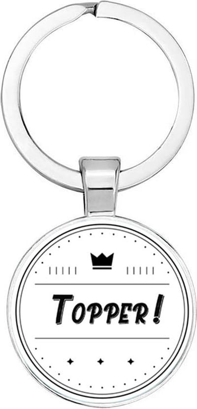 Akyol - Topper Sleutelhanger - liefde - iemand die een topper is - motivatie - kracht - verjaardagscadeau - cadeau - kado - gift - geschenk - verrassing - 2,5 x 2,5 CM