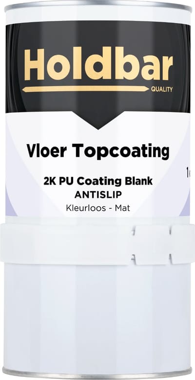 Holdbar Vloer Topcoating Mat Antislip 1 kg - Vloerverf - Transparant - Glashelder - Vergeelt niet - Slijtvast - UV-bestendig - Voor binnen en buiten - 2 Componenten