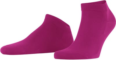 FALKE ClimaWool kort eenkleurig wol lyocell sneakersokken enkelsokken heren rood - maat 39-40