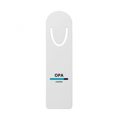 Hacebo® - opa loading metalen boekenlegger - Opa - ochtendkoffie laden - verjaardagscadeau - verjaardag - cadeau - cadeautje voor opa - opa artikelen - kado - geschenk - gift Bladwijzer boekenleggers - 12.7 cm x 3.2cm
