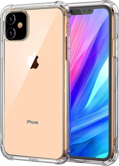 Hoesje - Geschikt voor Apple iPhone 11 - Sterk & Shockproof - Siliconen Shock Case - Hoes Cover - Telefoonhoes - Transparant