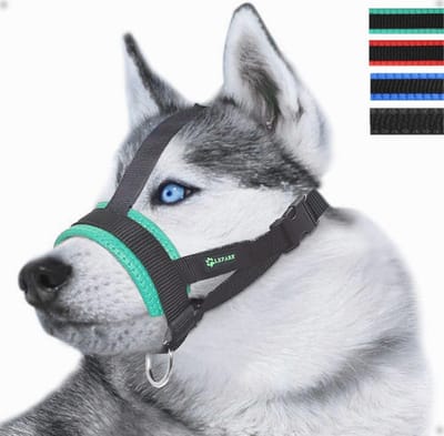 Duurzame verstelbare hondenmuilkorf met hoofdband voor kleine, middelgrote en grote honden
