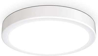 B.K.Licht - Plafondlamp - wit - Ø28cm - metalen frame - LED plafonniére - 4.000K - neutral wit licht - 2.000Lm - 18W