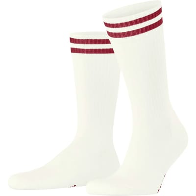 FALKE Dynamic Wool gedessineerd wol sokken unisex wit - maat 46-48