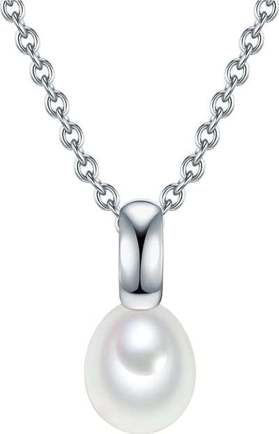 Valero Pearls damesketting 925 zilveren zoet water parel One Size Zilver 32018592