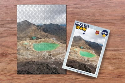 Puzzel Bovenaanzicht van het Nationaal park Tongariro in Nieuw-Zeeland - Legpuzzel - Puzzel 1000 stukjes volwassenen