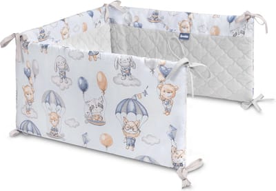 Sensillo bedbumper - bed zijbeschermers - anti stootrand - Bedomrander vluchten in de wolken