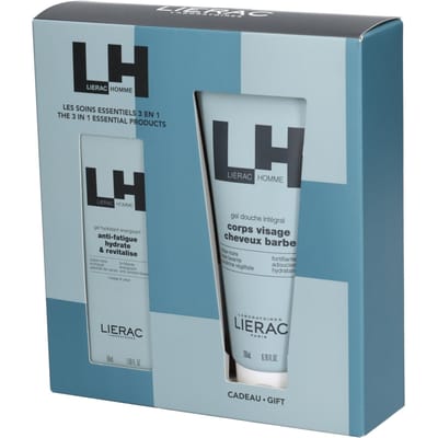 Lierac Homme Gel Hydratant Énergisant 50 ml + Gel Douche Intégral 200 ml Gratis