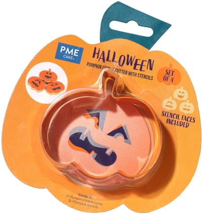 PME Halloween koekjesvormpjes en sjablonen - Pompoen
