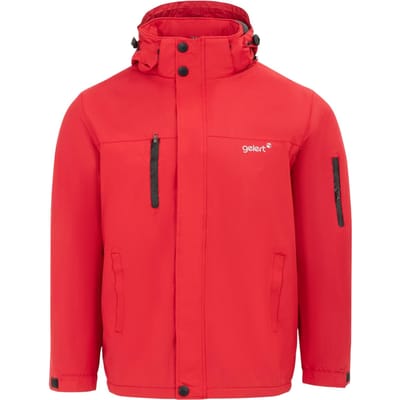 Gelert Heren Effen Gevoerde Regular Parka (Rood)