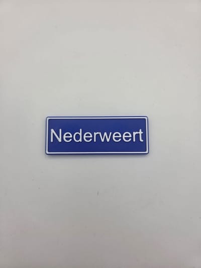 Koelkast Magneet plaatsnaam 8 X 3 CM Nederweert