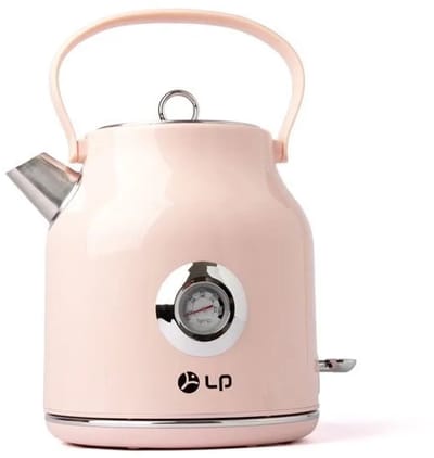 ECTEATOY® Elektrische Waterkoker 1,7 Liter met Temperatuurmeter - RVS - 360° Draaibaar - 2000W - Snelkookfunctie - roze