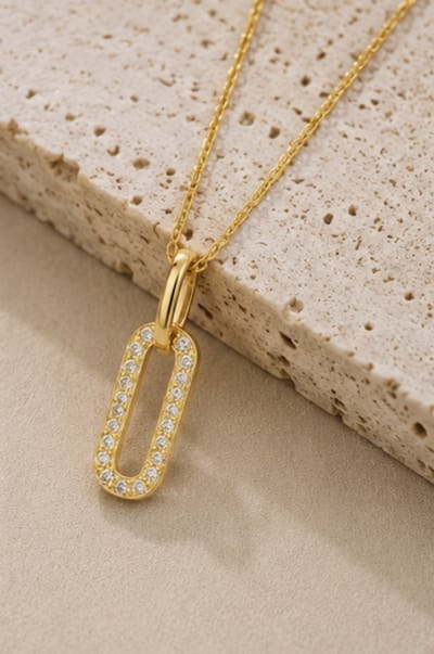 Luxe ketting - verguld - Stijlvolle ketting - Roestvrijstalen -Cadeau Voor Vrouwen- cadeau -Valentijn - Liefde - Verrassing