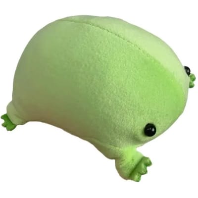 Hanger Cartoonaal Groene Kikker PP Katoen Zacht Materiaal Kikker Sleutelhanger Pluizige Textuur Groene Kleur Knuffeldier Huisdecoratie lichtgroene kleur