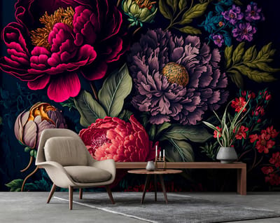 Vliesbehang - Fotobehang - Bloemen - Planten - Rozen - Boeket - 254x184 cm