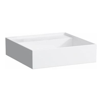 LAUFEN Kartell hand wash basin 46 x 46 cm, without tap hole H8153314001121