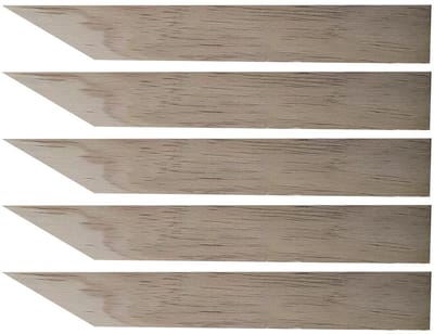 Afdichtingsgereedschap Set - Kitgereedschap Hout - Naden Glad Maken - Comfortabele Grip - 5 Delig - Multicolor
