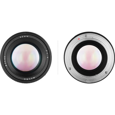 50mm f1.4 Groot Diafragma Portret Handmatige Focus Camera Lens Lage Dispersie voor Sony E Mount A7 A7M2 zwart