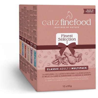 60x85g catz finefood Mixpakket 1 nat kattenvoer