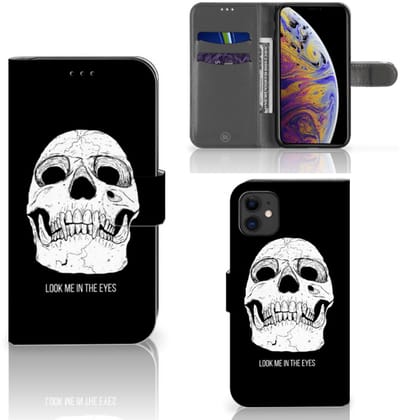 Telefoonhoesje met Naam Apple iPhone 11 Skull Eyes