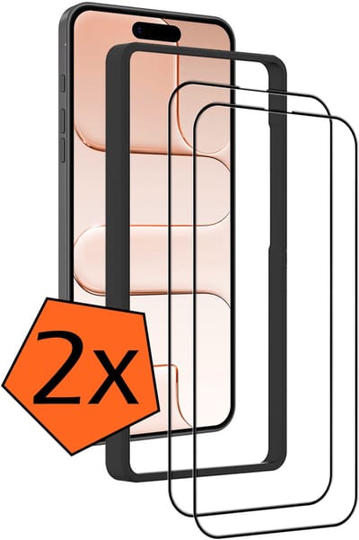 Screenprotector - 2 Stuks - Geschikt voor Apple iPhone Air - Met Installatie Frame - Gehard Glas - Beschermglas - Tempered Glass - Screen Protector