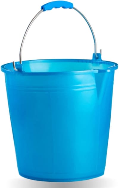 Stevige Emmer 7 Liter met Schenktuit en Ergonomisch Handvat - Taupe