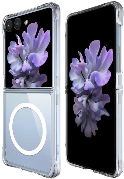 Buddi Core - Hoesje Geschikt voor Samsung Galaxy Z Flip 7 - Compatibel met MagSafe - Back Cover met Magneet - Doorzichtige Telefoonhoes - Beschermhoes - Transparant