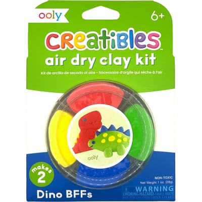 Ooly - Creatibles - Mini air dry clay kit - Dino BFF's - 4 Kleuren