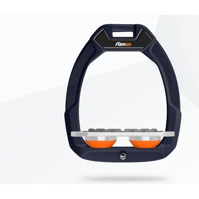 Veiligheidsbeugels voor paardrijden Plat Grip Aluminium/Grijs/Oranje Flex-On Safe-On