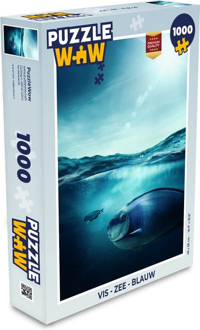 Puzzel Vis - Zee - Blauw - Legpuzzel - Puzzel 1000 stukjes volwassenen