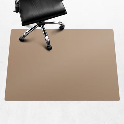 Wallfluent - Vloerbeschermer Geroosterde walnoot - 140x100 cm - Lichtbruin Bureau Stoel Mat - Rechthoekig - Vloerbeschermer Groot-Stoel Mat-Werkplekdecoraties - Pastel- en aardse kleuren