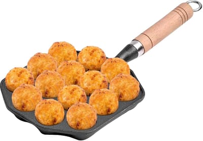 Dailygoods - Takoyaki Pan met Antiaanbaklaag en 14 Gaten