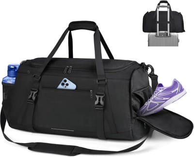Grote Waterdichte Sporttas - 40L en 55L met Ventilatie, Schoenenvak en Natte Zak voor Weekend en Training