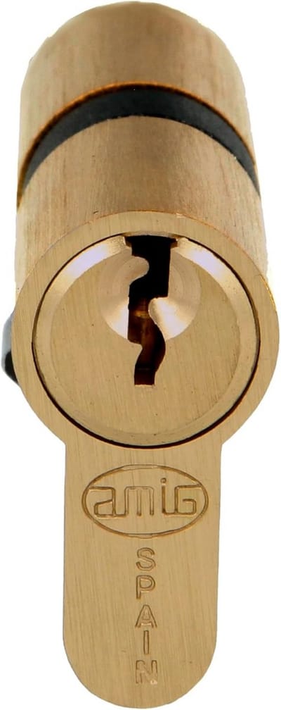 Veiligheidscilinder Deurslot met 15mm Nok - Inclusief 3 Sleutels - Matzilver (60mm)