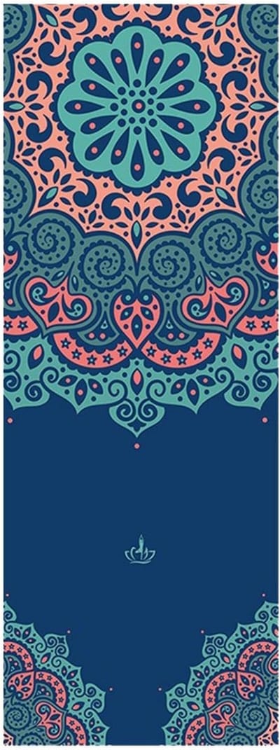 Microvezel Yogadoek - Extra Large Pad - Intensieve Yogalessen - Anti-slip Grip - 185x64cm - Blauw