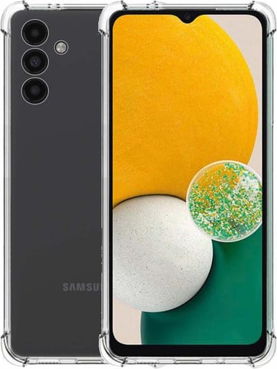 Smartphonica Telefoonhoesje Geschikt voor Samsung Galaxy A13 5G transparant shockproof TPU siliconen hoesje met stootrand geschikt voor Samsung Galaxy A13 5G