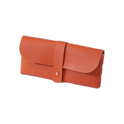 GEAR3000® Brillenkoker - brillenetui - brillenhoes - brillendoos - kunstleer - oranje