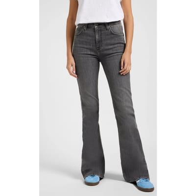 Lee Breese Faded Paint Jeans Maat: W28L31 | Flared Jeans Outlet | Dames | Grijs