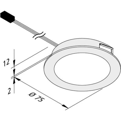 Hera LED meubelverlichting Dynamic FAR 68 staal 3W CCT