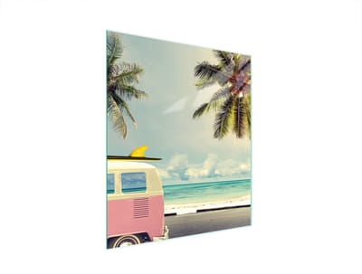 TMK ArtDeko - Snijplank - Glas - 45x52 cm - Vakantie Thema