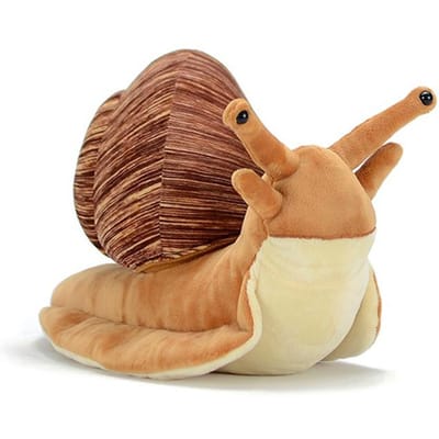 Schattig Groene Bergslak Pluche Speelgoed Hoge Getrouwheid Pluche Leptopoma nitidum Levenssechte Knuffeldieren Simulatie Pop Cadeau