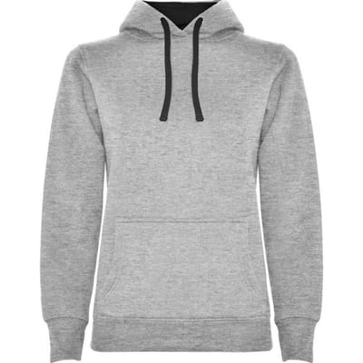 Roly Dames/Dames Urban Hoodie (Heide Grijs/Zwart)