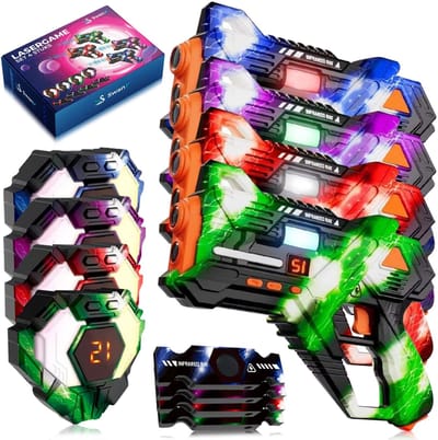 SwanX® Lasergame Set voor Kinderen – 4 Blasters met Borst- en Rugsensoren – 360° Sensor Systeem – Oplaadbaar – Inclusief Nederlandse Instructie – Lasergame voor Kinderen en Volwassenen