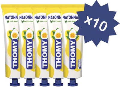 THOMY MAYONNAISE TUBE VOORDEELPACK 10 X 265 GR. THT 02/2027