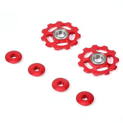 Dailygoods- Derailleur Katrol - 2 Stuks Aluminium - Lichtgewicht - Duurzaam - Antiroest - Voor Mountainbikes/Roadbikes - Fietsroller