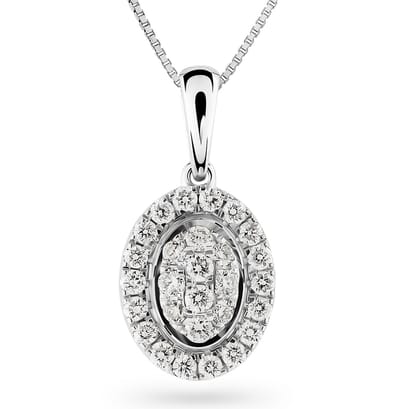 Orphelia HD-4204 - Hanger - 18 Karaat Witgoud / Diamant 0.30 ct